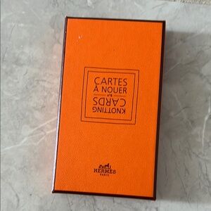Hermès Orange Knotting Cards